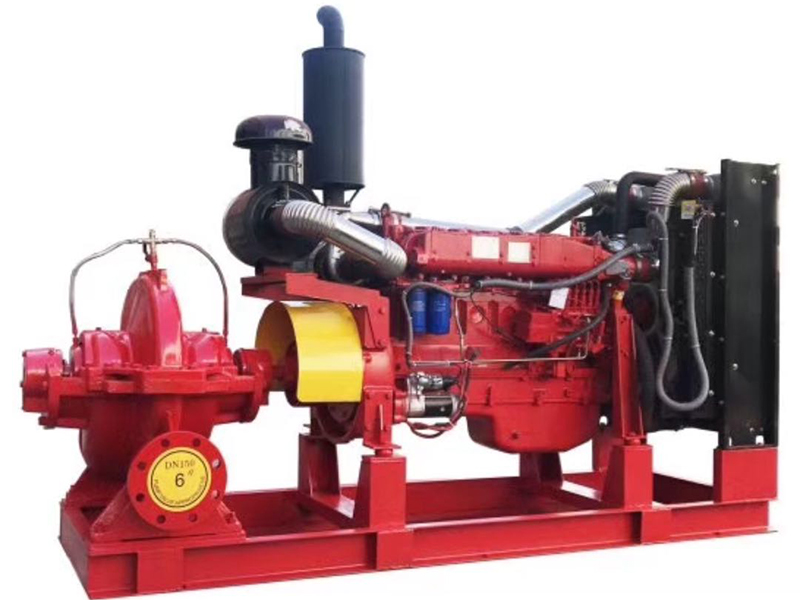 柴油機雙吸消防泵